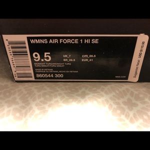 Women’s Nike Air Force ones high top